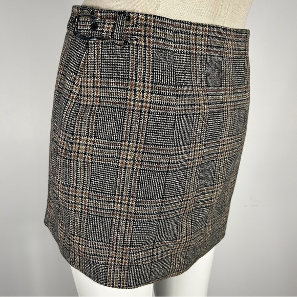 Rag & Bone Black and Brown Checkered Pencil Skirt - Picture 4 of 9